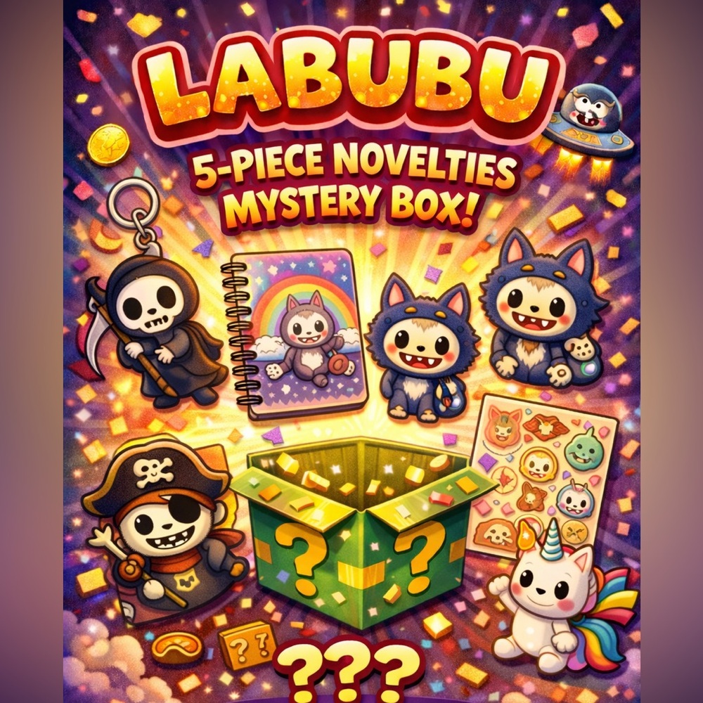 Labubu The Monsters 5-Piece Novelties Mystery Box - NIB Factory Sealed
